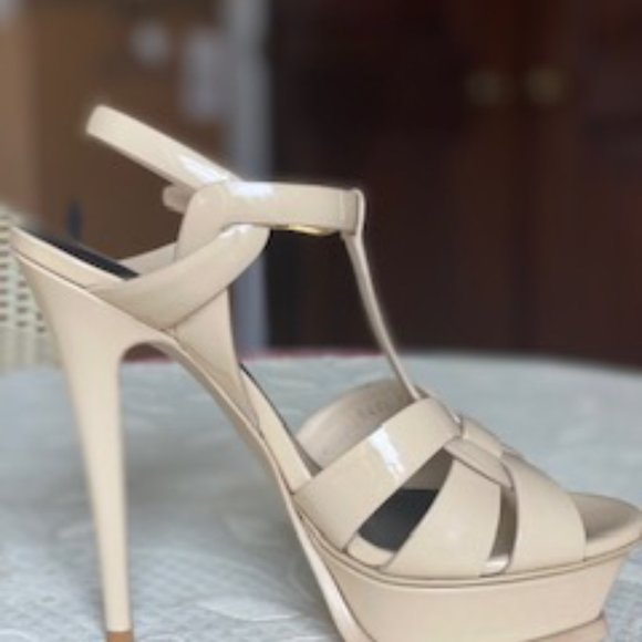 TRIBUTE PLATFORM SANDALS IN PATENT LEATHER - Picture 4 of 5